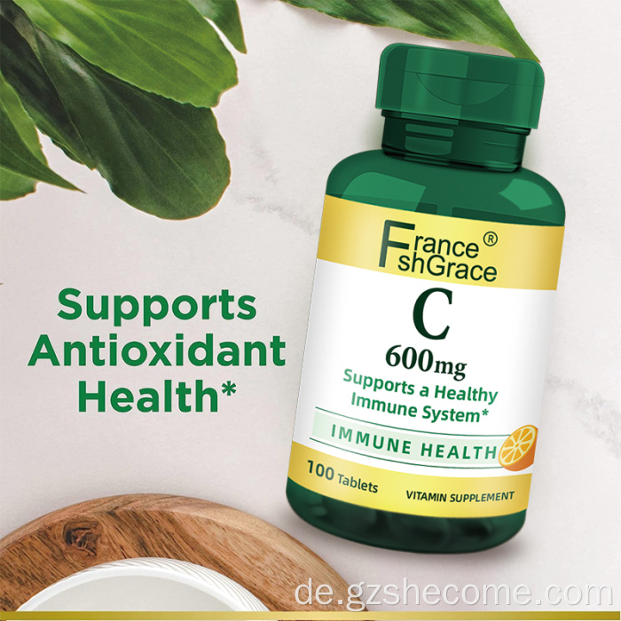 Vitamin unterstützt ein gesundes Immunsystem Vitamin C -Tabletten